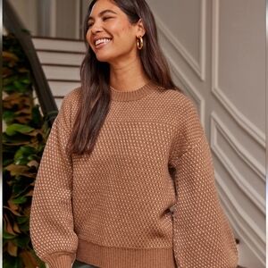 Summersalt Wool And‎ Cashmere Women's Small Brown Sweater